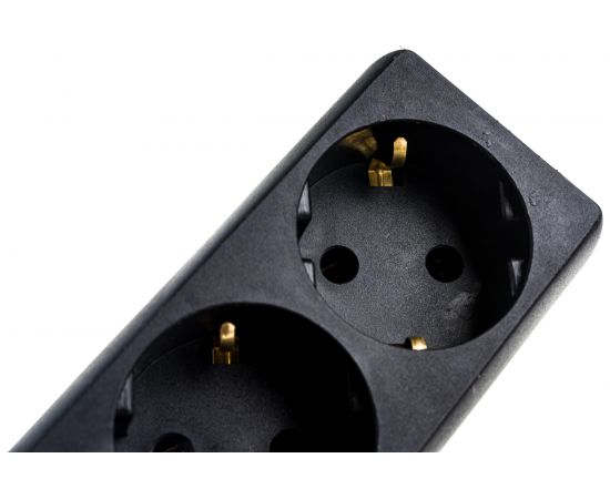 Удлинитель ExeGate ECE-6-5B 6 евророзетки с заземлением, 5м, черный 285834 – изображение 2