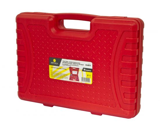 Тестер компрессии дизельного двигателя в наборе с резьбовыми адаптерами 19 предметов, в кейсе ER-86314 – изображение 2