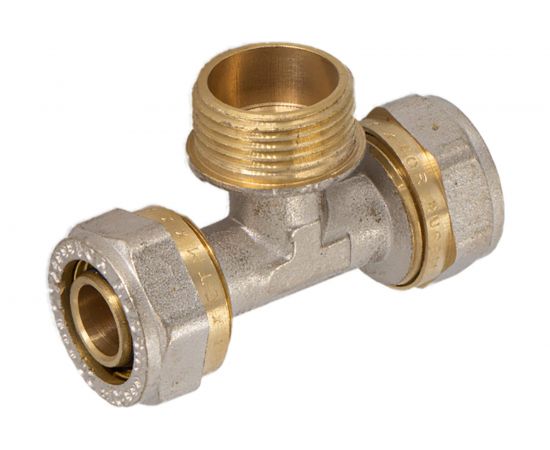 Тройник СТМ наружняя резьба, 16х1/2х16 CTM01612 – изображение 2