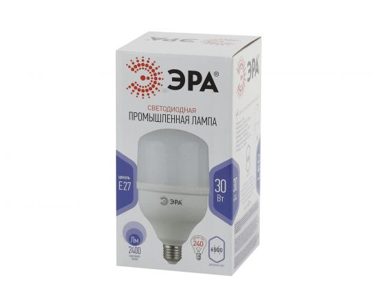 Светодиодная лампа ЭРА LED POWER T100-30W-6500-E27 колокол, 30 Вт, холодный, E27, 20/600 Б0049597 – изображение 3