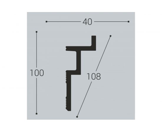 Карниз bello deco XPS К 13 100x40 мм 00-00104468 – изображение 3
