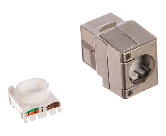 Модуль Keystone NIKOMAX категория 6, RJ45/8P8C, металлик NMC-KJSE2-ET-MT – изображение 3