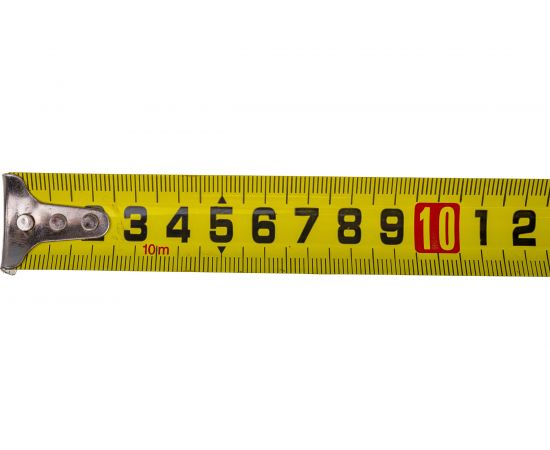Рулетка КВАЛИТЕТ с 3 фиксаторами, обрезиненный корпус 10 м х 25 мм РОМ-10-25 6625065 – изображение 3
