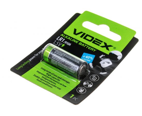 Алкалиновый элемент питания VIDEX LR1/N 1шт. в блистер VID-LR1 – изображение 4