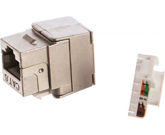 Модуль Keystone NIKOMAX категория 6, RJ45/8P8C, металлик NMC-KJSE2-ET-MT – изображение 4