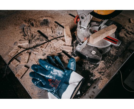 Защитные перчатки с нитриловым покрытием JetaSafety JN069-XL – изображение 5