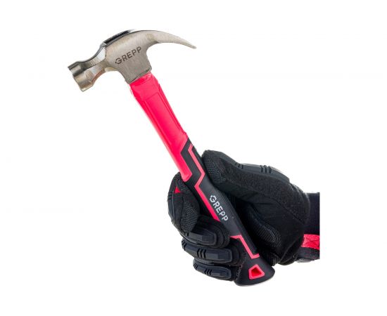 Молоток Ladina-гвоздодер фибергласовая двухкомпонентная рукоятка, 227 г. 303-001 – изображение 5