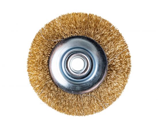 Корщетка-колесо с наклоном (100 мм; М14) для УШМ FIT IT 39050 – изображение 5