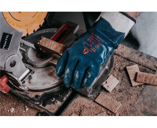 Защитные перчатки с нитриловым покрытием JetaSafety JN069-XL – изображение 7