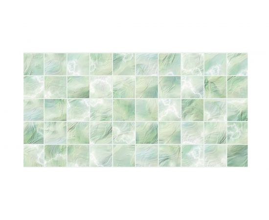 Панель ПВХ Плитка Перламутровая зеленая (10 шт, 964х484 мм) GRACE УТ000031970 