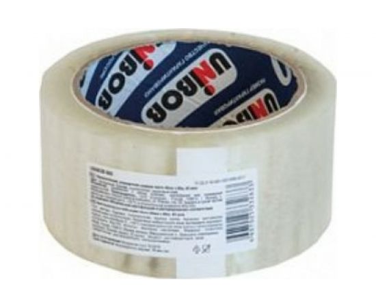 Упаковочная клейкая лента UNIBOB прозрачная 48 мм х 66 м 134838 