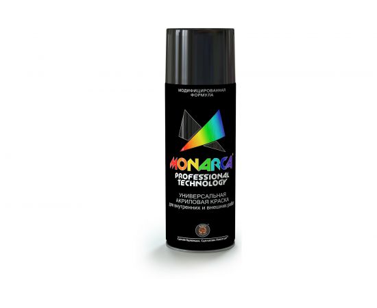 Аэрозольная краска Monarca RAL9005 Черный Глянцевый 19005 