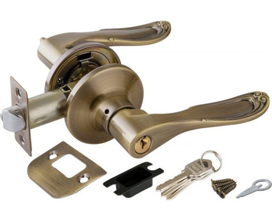 Ручка защелка PUNTO 6030 AB-E кл./фик. бронза 34669 