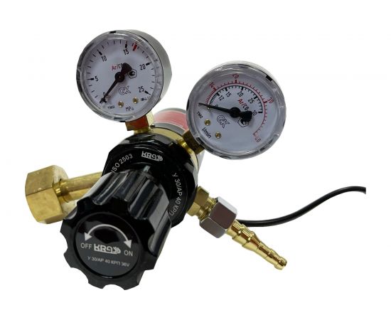 Регулятор для углекислоты и аргона У 30/АР 40 КРП 220V с встроенным подогревателем KRASS 2133507 