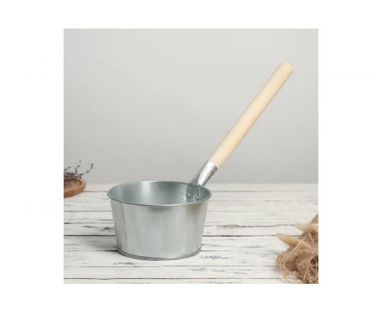 Банный оцинкованный ковш СИМАЛЕНД 1.5 л 192727 