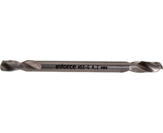Сверло по металлу двустороннее HSS-G 4.2х55 мм, 10 штук в упаковке Inforce 11-01-724 – изображение 13