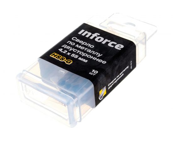 Сверло по металлу двустороннее HSS-G 4.2х55 мм, 10 штук в упаковке Inforce 11-01-724 – изображение 16