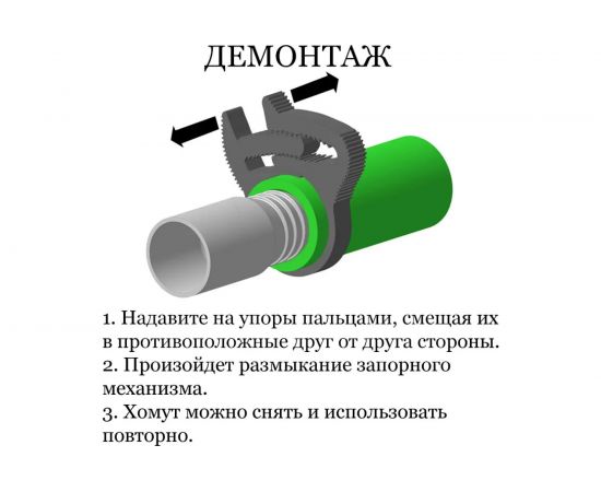 Пластиковый силовой хомут для соединения элементов круглой формы СТРАЙК А003.010.1020 – изображение 18