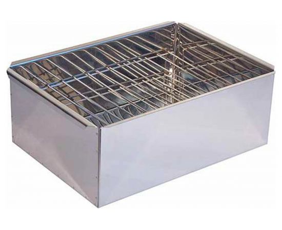 Двухъярусная коптильня с поддоном TEHNOLIT 48х28х17см – изображение 2