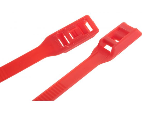 Разъемные стяжки с горизонтальным замком FORTISFLEX КСГ 8х400 красные 74247 – изображение 2