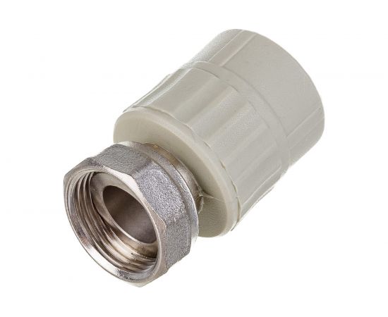 Муфта комбинированная с накидной гайкой VALFEX PP-R серая, 25 мм х3/4"" 10139025Г 127-0378 – изображение 2