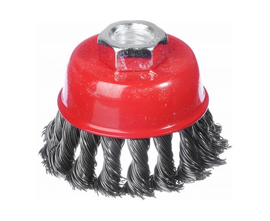Щетка металлическая чашка (65 мм; М14; крученая проволока) для УШМ ЕРМАК 656-044 – изображение 2