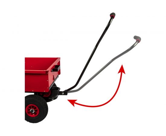 Ручная четырехколесная тележка-самосвал с кузовом DDE 200 908-092 – изображение 4