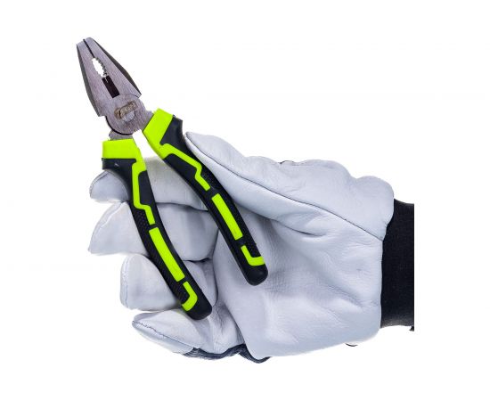 Пассатижи ON 160 мм, шлифованные, двухкомпонентная рукоятка 08-01-160 – изображение 4