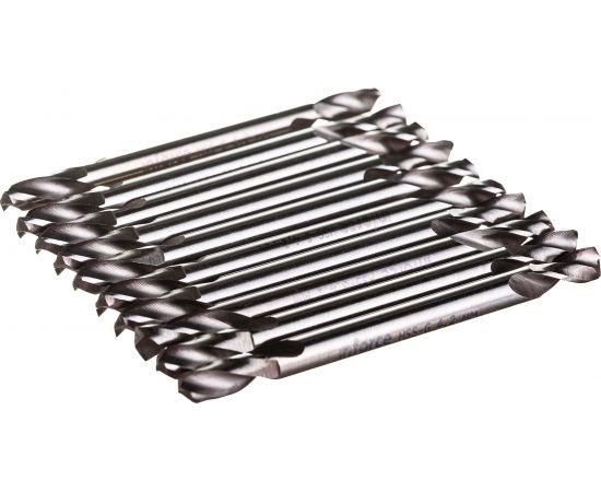 Сверло по металлу двустороннее HSS-G 4.2х55 мм, 10 штук в упаковке Inforce 11-01-724 – изображение 6