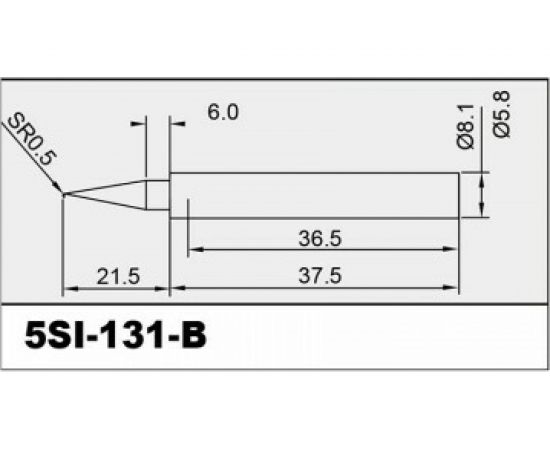 Жало конус 0.5 мм для паяльника SI-131B ProsKit 5SI-131-B 00306785 