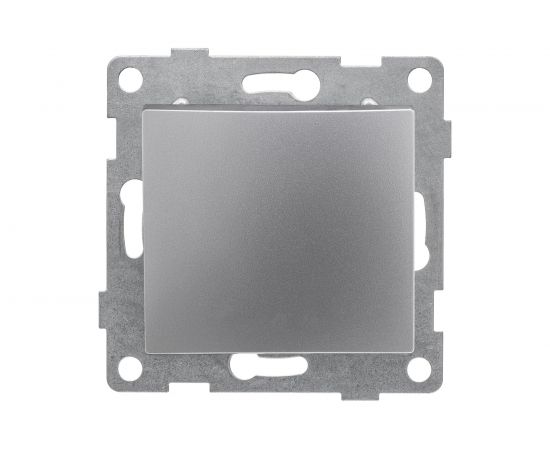 Механизм проходного переключателя GUSI ELECTRIC Bravo 1 клавиша, СУ, 10А, 250В, серебро С10В4-004 