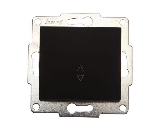 Выключатель Lezard, KARINA, проходной, чёрный бархат, 707-4288-105 