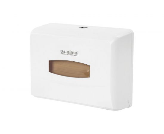 Диспенсер для полотенец ЛАЙМА PROFESSIONAL Система H2, Interfold, малый, белый, ABS-пластик 606678 