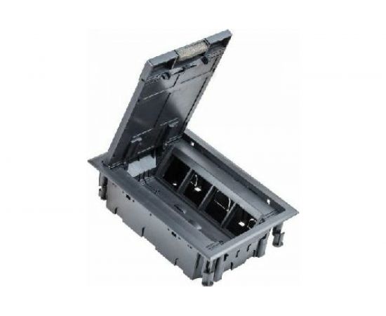 Люк в пол Экопласт LUK/8P на 8 постов, с коробкой и суппортом 70081+70160, пластик 70082 