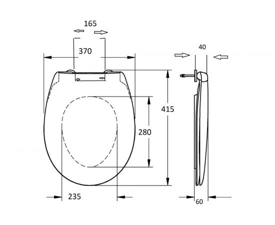 Сиденье для унитаза Аквалиния Белое В-2 – изображение 2