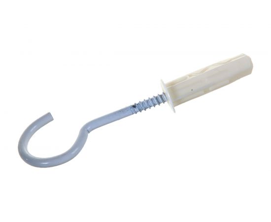 Крюк-шуруп ЕВРОПАРТНЕР белый d4,1хL60 в компл. c дюбелем MULTI 8x32 4шт. MP 315 17 – изображение 2