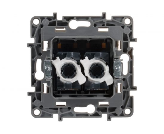 Двойная розетка RJ45 Legrand категория 5е UTP Etika слоновая кость 672355 – изображение 3