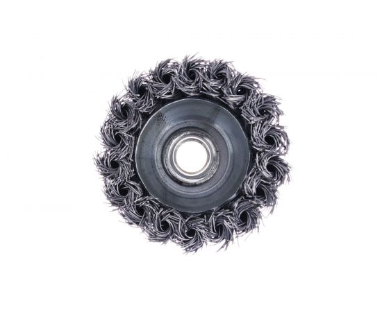 Щетка металлическая чашка (75 мм; М14; крученая проволока) для УШМ ЕРМАК 656-045 – изображение 3