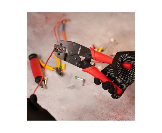 Кримпер для обжима штыревых наконечников 6.0-10.0 - 16.0 мм2 REXANT HT-301 S 12-3019 