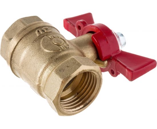 Латунный шаровой кран для воды VALFEX OPTIMA 1/2" ВР/ВР ручка-бабочка 11Б27фт1М VF.217.L0B1.012.Bir – изображение 4