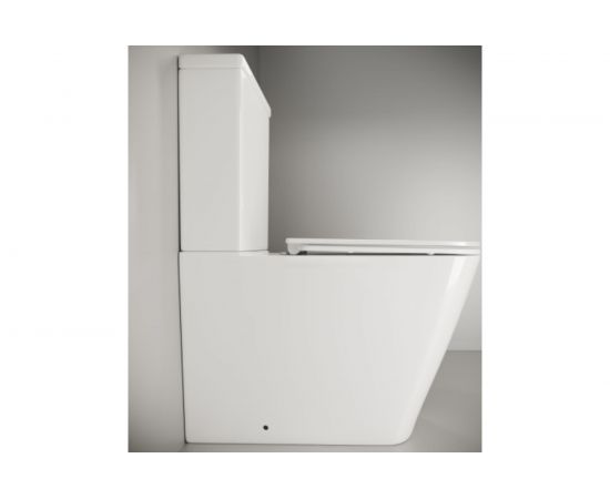Бачок для унитаза Ceramica Nova CUBIC Rimless, двойной смыв 3/6 арматура Geberit CN1803-T – изображение 4