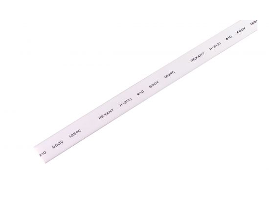 Термоусадка REXANT 10.0/5.0 мм, 1м, белая 21-0001 – изображение 5