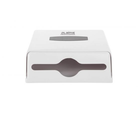 Диспенсер для полотенец ЛАЙМА PROFESSIONAL Система H2, Interfold, малый, белый, ABS-пластик 606678 – изображение 5