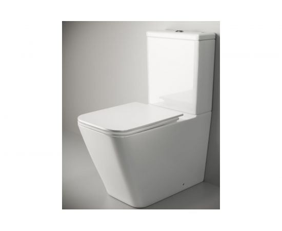 Бачок для унитаза Ceramica Nova CUBIC Rimless, двойной смыв 3/6 арматура Geberit CN1803-T – изображение 5