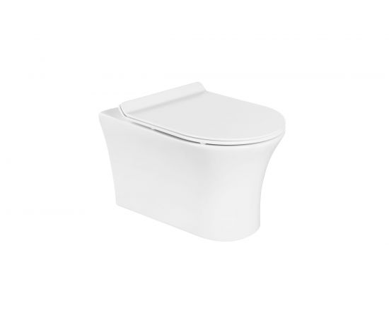 Подвесной безободковый унитаз BelBagno ANCONA BB1224CHR-SM 