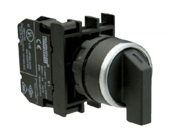 Переключатель Emas серия B, 0-1, без фиксации, 1НО, 250 В AC, 4 А B100S21 