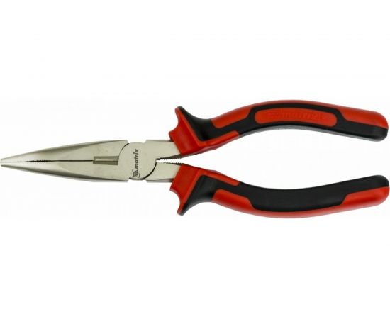 Изогнутые никелированные длинногубцы 180 мм MATRIX NICKEL 17422 