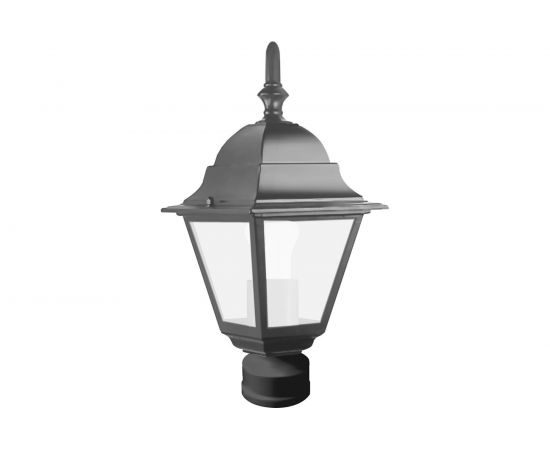 Светильник FERON НТУ-60w на трубу 60мм. Е27, IP44, черный 11018 