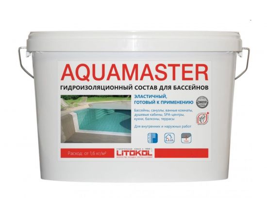 Гидроизол. состав для бассейнов AQUAMASTER 10 kg bucket LITOKOL 482580002 