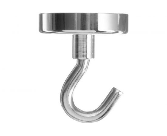 Неодимовый магнит с крючком для авто Cartage диаметр 48 мм, сцепление 78 кг 5180114 – изображение 2